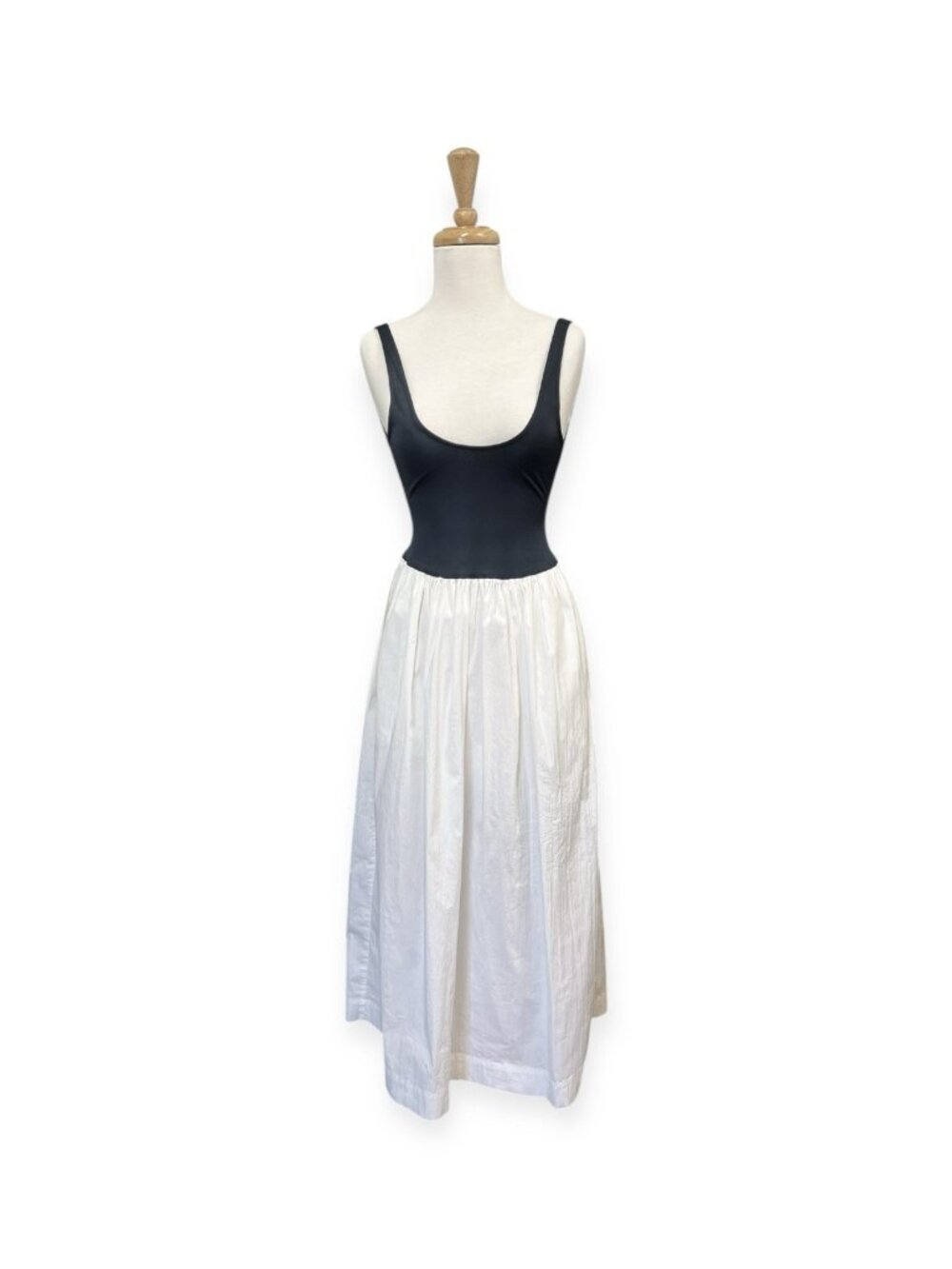 Solid & Striped Samantha Midi Dress French Navy and Ecru Size Xs